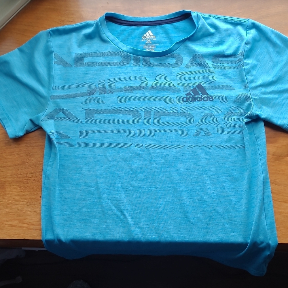 Adidas Kids Blue Graphic T-Shirt